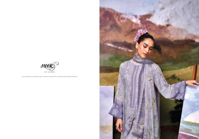 Tasveer Vol 181 By Kimora Embroidery Printed Muslin Salwar Kameez Wholesalers In Surat